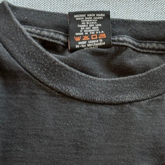 Vintage Harley-Davidson Black XL Bernies Wetzlar Germany Graphic Tee - Picture 6 of 6